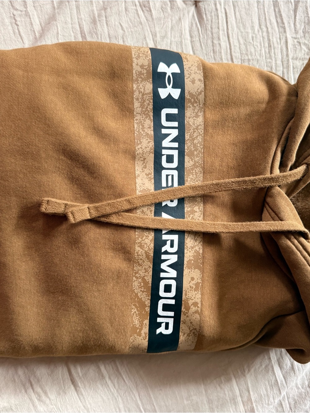 Under Armour Tan/Brown Logo Pullover Hoodie